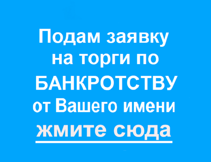 Участие в торгах в торгах по банкротству за Вас, подача заявки